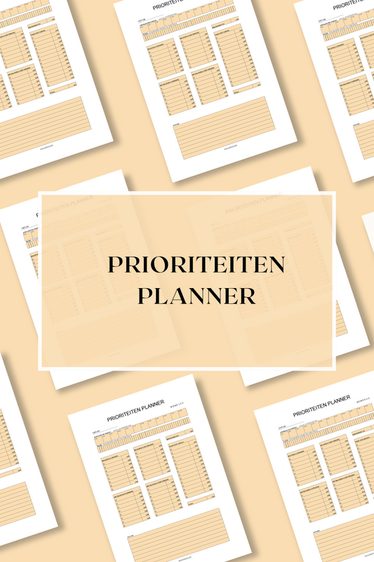 Prioriteitenplanner (printable) - Oranje