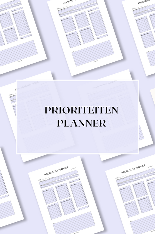 Prioriteitenplanner (printable) - Blauw