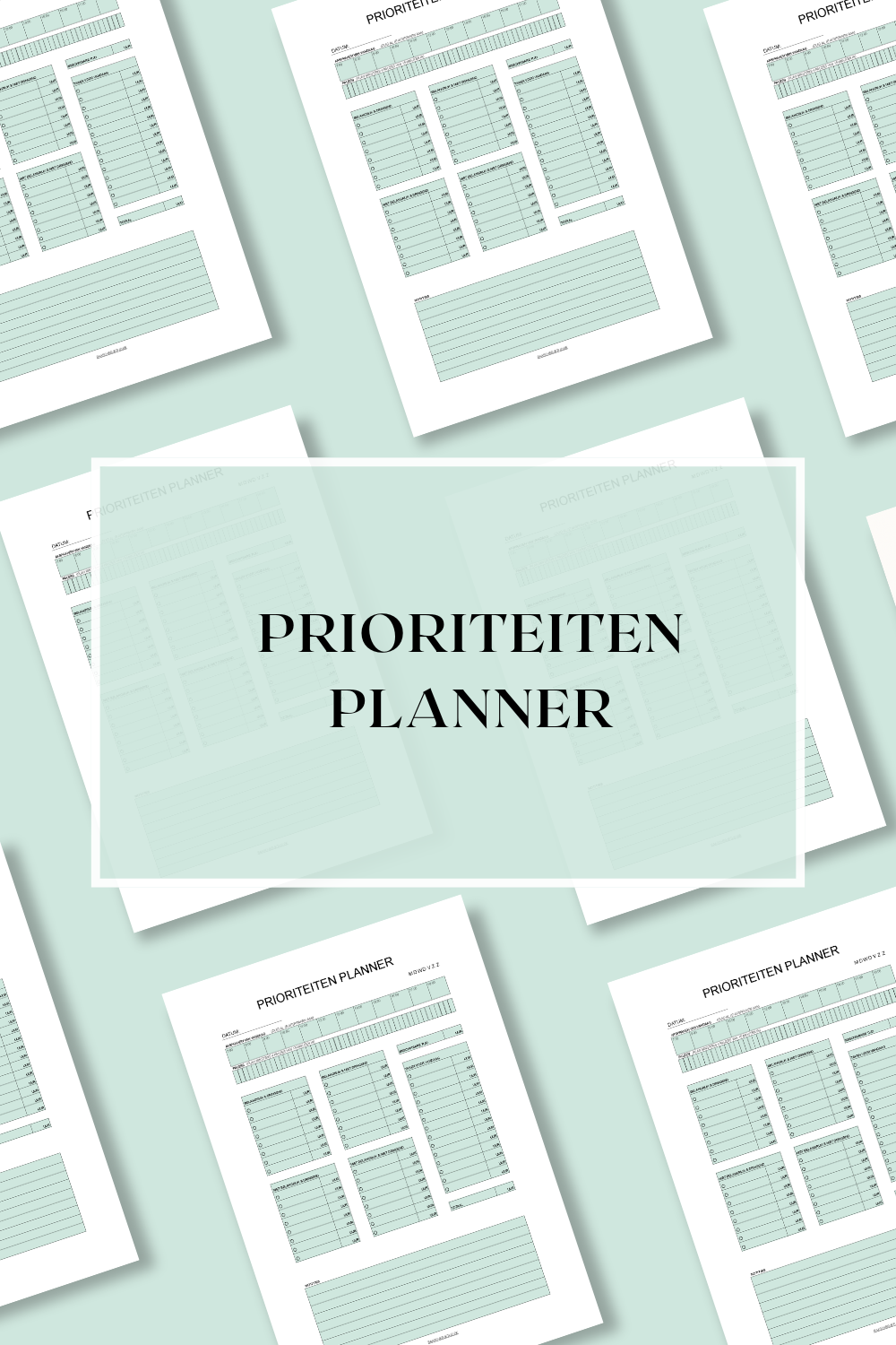 Prioriteitenplanner (printable) - Groen