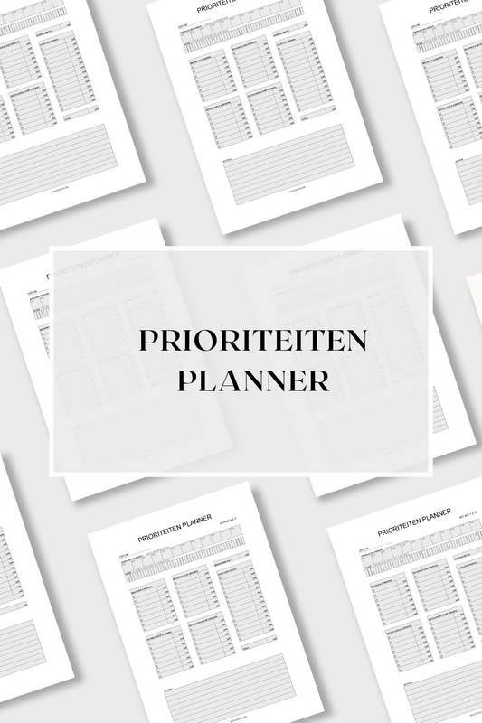 Prioriteitenplanner (printable) - Grijs