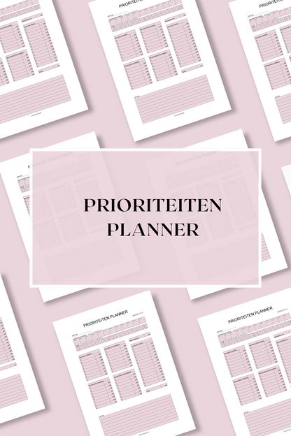 Prioriteitenplanner (printable) - Roze